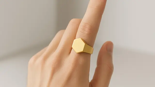 Model Cincin Emas untuk Jari Telunjuk/Ilustrasi gambar oleh AI