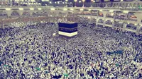 Jemaah haji di masjidil haram, Makkah. (Liputan6.com/Muhammad Ali)