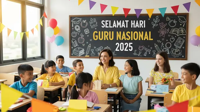 60 Ucapan Hari Guru Nasional 2025, dari Formal, Puitis, hingga Menyentuh Hati