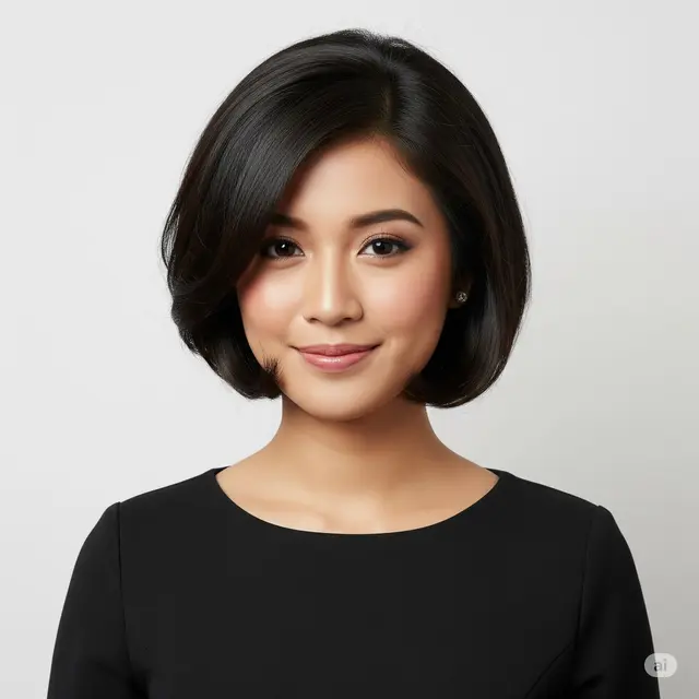 Potongan Rambut yang Bikin Wajah Terlihat Tirus. Foto: Gemini
