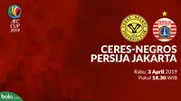 Jadwal Grup G Piala AFC 2019, Ceres-Negros vs Persija Jakarta. (Bola.com/Dody Iryawan)