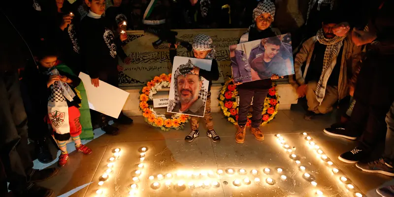 20151110-Palestina Peringati 11 Tahun Meninggalnya Yasser Arafat-Tepi Barat