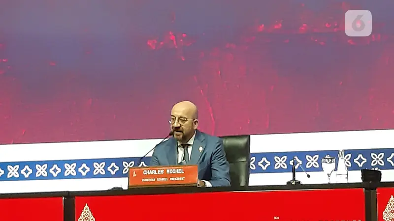 Presiden Dewan Eropa Charles Michel di G20 Bali.