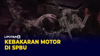 VIDEO: Lagi Isi Bensin, Motor Tiba-Tiba Terbakar di SPBU
