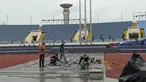 Opening Ceremony SEA Games 2021 Vietnam tinggal tiga hari lagi. Ya, 12 Mei 2022 nanti Pesta Olahraga negara-negara Asia Tenggara tersebut resmi dibuka. Stadion Nasional My Dinh sebagai venue pembukaan dan Vietnam National Convention Center di Hanoi pun terus bersolek. (Bola.com/Muhammad Adiyaksa)