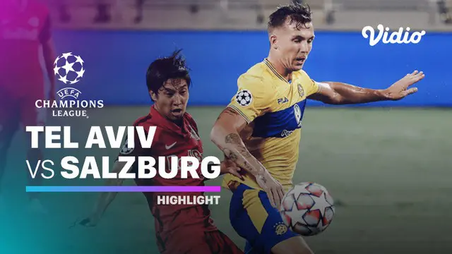 VIDEO: Gol Indah Tercipta pada Laga Playoffs Liga Champions, Maccabi Tel Aviv Vs RB Salzburg