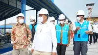 Menteri ESDM Arifin Tasrif bersama Direktur Utama PLN Darmawan Prasodjo di Pembangkit Listrik Tenaga Sampah (PLTSa) Surakarta. (Dok. PLN)