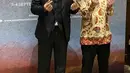 Chairman Asean BAC Arsjad Rasjid pun bertemu dengan Siwon. Siwon terlihat memadukan jas dengan sepatu pantopel hitamnya. [@aseanbac.id]