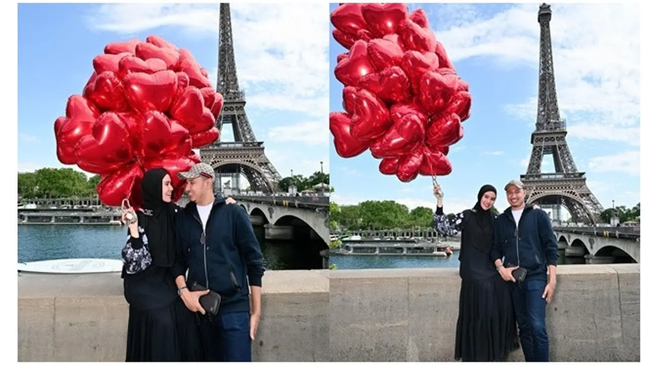 6 Potret Babymoon Kartika Putri dan Habib Usman bin Yahya di Paris, Tampil Mesra