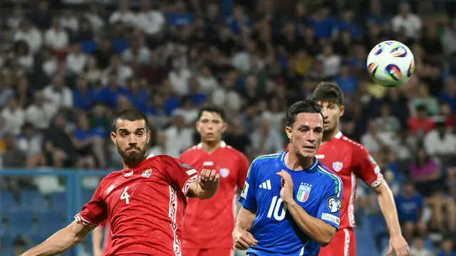 Luciano Spalletti Pamit dengan Kemenangan, Italia Kalahkan Moldova 2-0 di Kualifikasi Piala Dunia