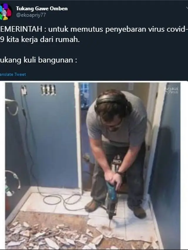 meme deretan profesi ketika jalani WFH