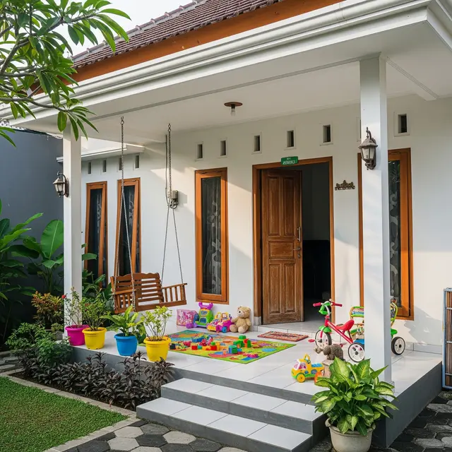 9 Warna Cat Teras untuk Rumah Ramah Anak, Ciptakan Suasana Aman dan Stimulatif