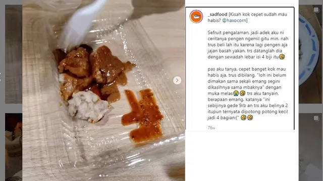 7 Kisah Sedih Netizen Saat Beli Makanan Ini Bikin Kecewa