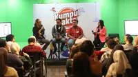 Talkshow terkait literasi jadi bagian acara Kumpul Fakta yang digelar Liputan6.com, Senin (1/4). (Liputan6.com/Helmi Fitriansyah)
&nbsp;