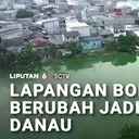 Lapangan Bola Berubah Jadi Danau