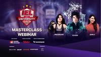 Live Streaming IEL Masterclass Webinar, Formula Sukses Berkarir di Cosplay dan Esports