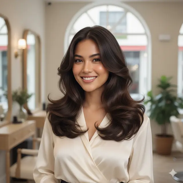 8 Model Rambut Panjang Layer untuk Rambut Bergelombang, Bikin Volume Alami dan Tampilan Lebih Modern