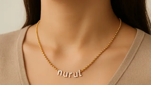 Model Kalung Emas Biji Lada Terbaru/Ilustrasi gambar oleh AI
