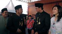 Ahok mengaku perbincangan hangat antara dia dengan H. Lulung berisi keinginan Ahok ingin meminjam Lamborgini H. Lulung, Jakarta, Minggu (14/9/2014) (Liputan6.com/Faisal R Syam)