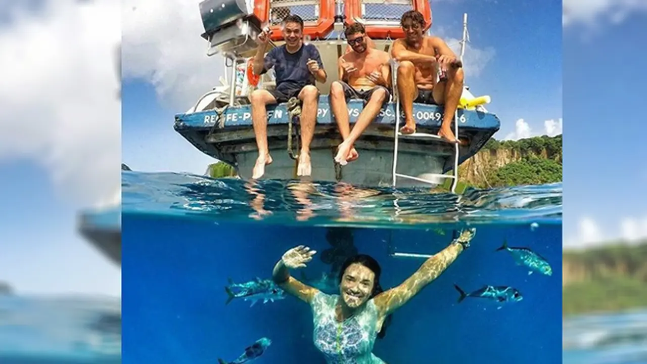Begini Cara Membuat Foto Split Underwater yang Keren