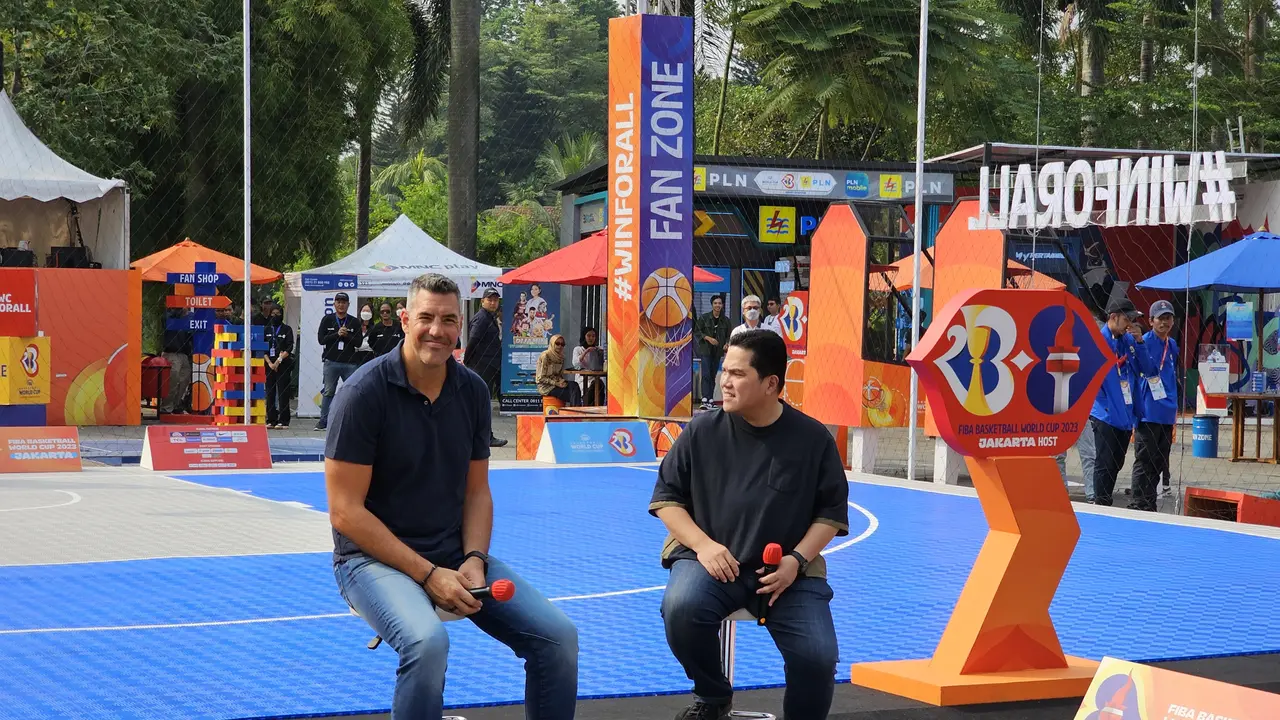 Luis Scola hadir di Fan Zone FIBA World Cup 2023
