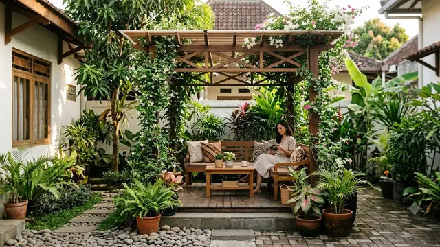 6 Model Gazebo Mini untuk Slow Living di Pekarangan Rumah, Sudut Santai Menenangkan