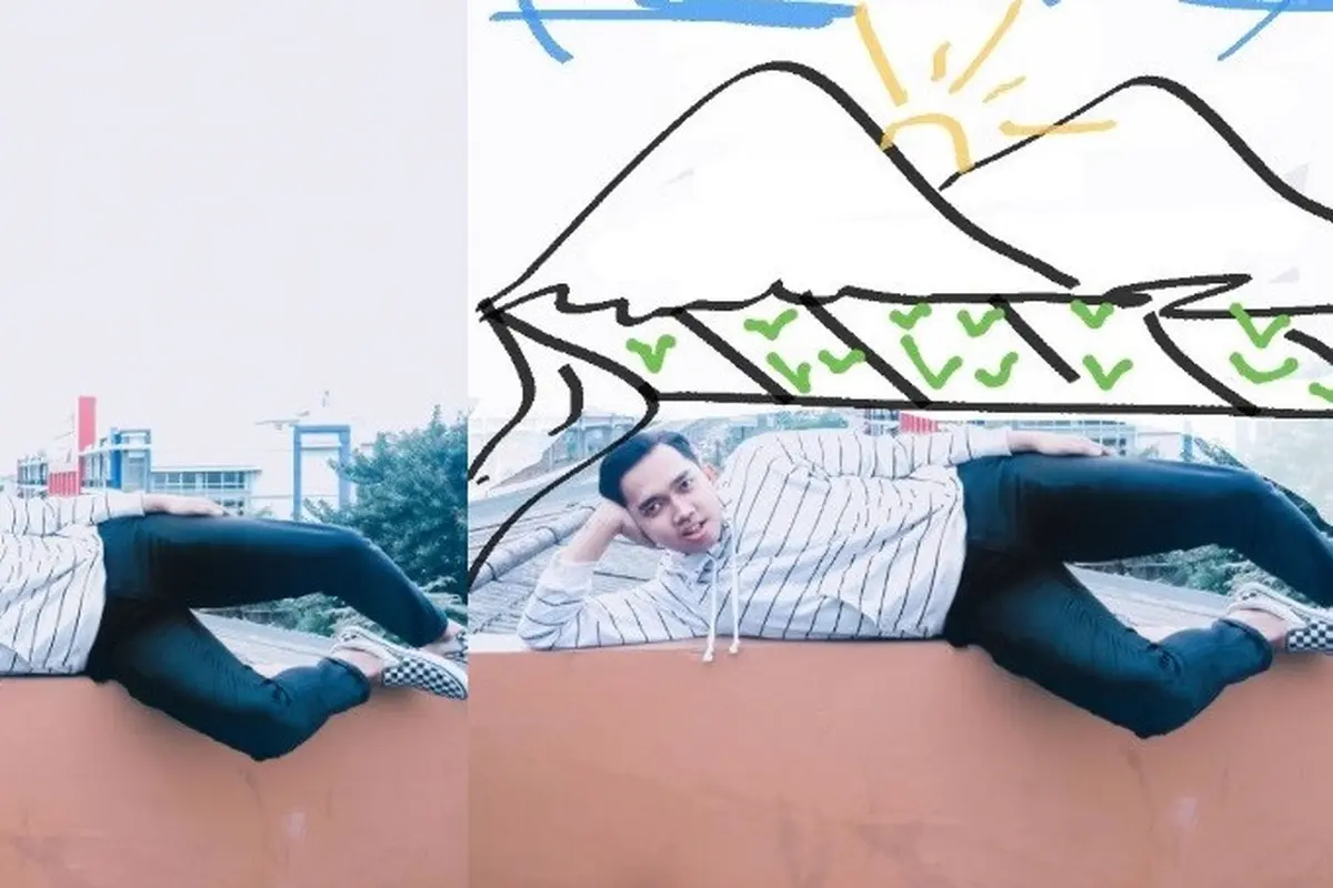 editan pemandangan