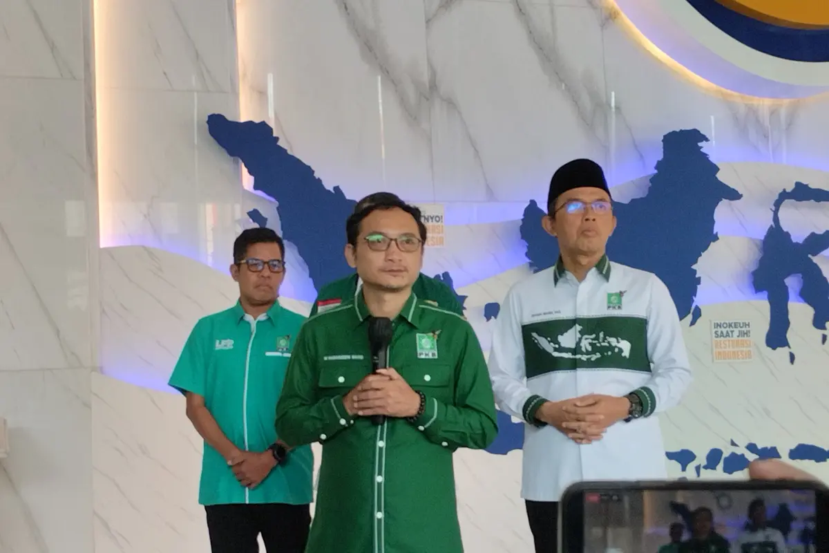 Sekjen PKB Hasanuddin Wahid di NasDem Tower, Rabu (6/9/2023) (Liputan6.com/Winda Nelfira)