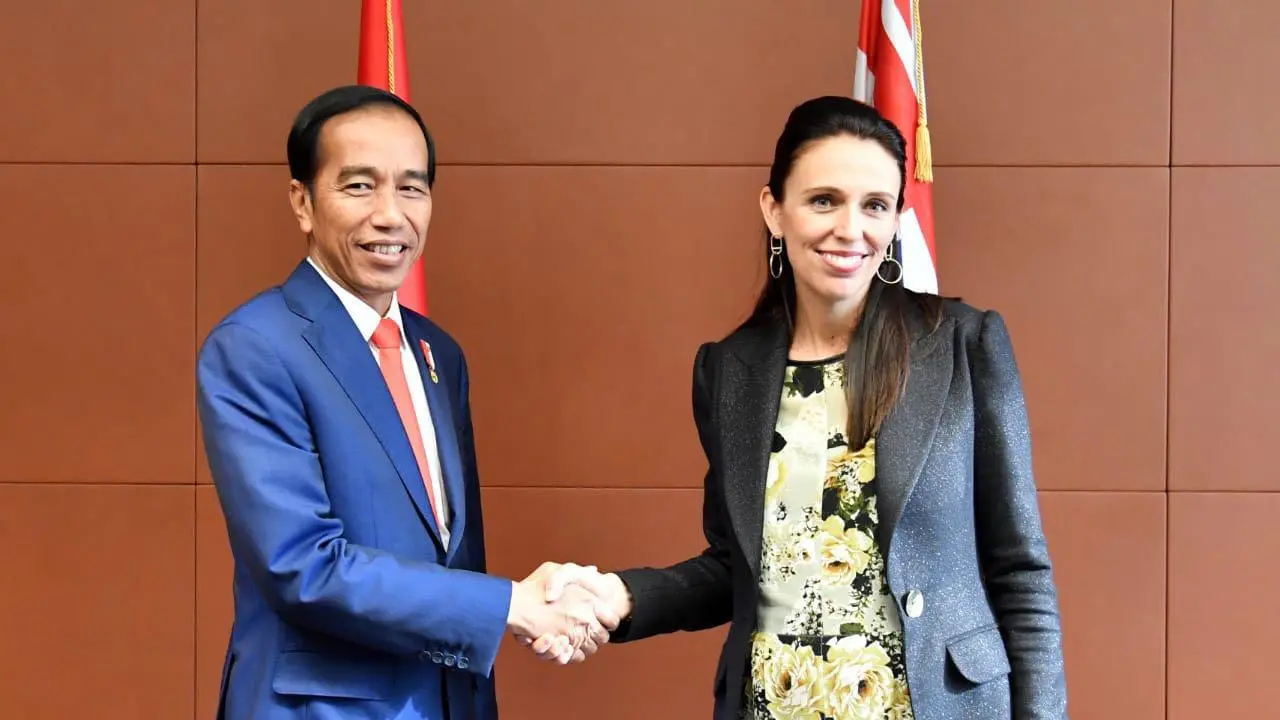 Presiden Joko Widodo dan PM Jacinda Ardern