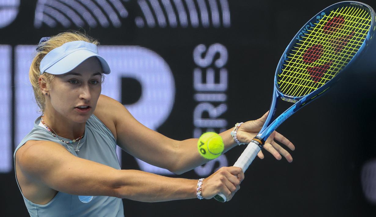 Daria Alexeyevna Gavrilova adalah seorang pemain tenis profesional Australia peringkat 452 dunia. Dia mewakili Rusia hingga 2015, sebelum pindah kewarganegaraan ke Australia. (Foto: AP/Hamish Blair)