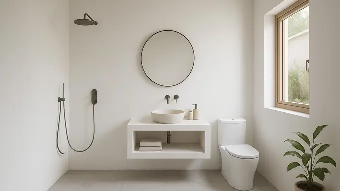 8 Inspirasi Kamar Mandi Tanpa Keramik yang Estetik di 2025, Bikin Hunian Makin Unik dan Berkarakter