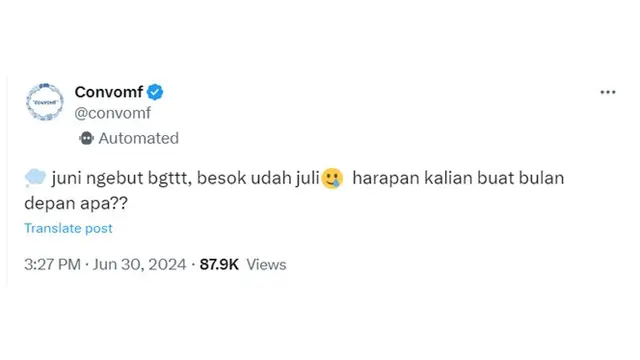 6 Cuitan Juni Cepat Berlalu Bikin Senyum Tipis, Tak Terasa Sudah Berganti Bulan