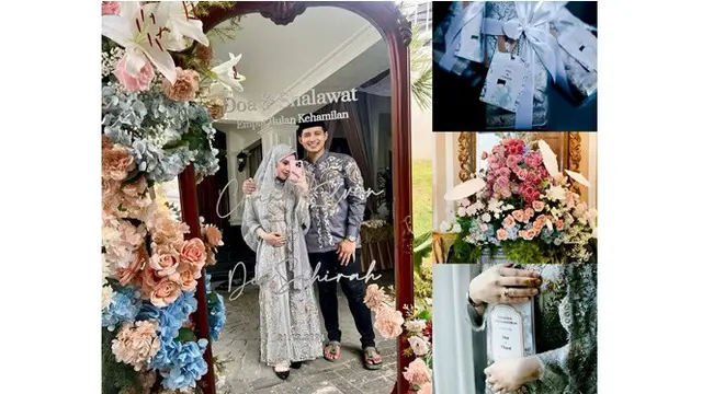6 Potret Gender Reveal dan Tasyakuran 4 Bulan Kehamilan Istri Chand Kelvin