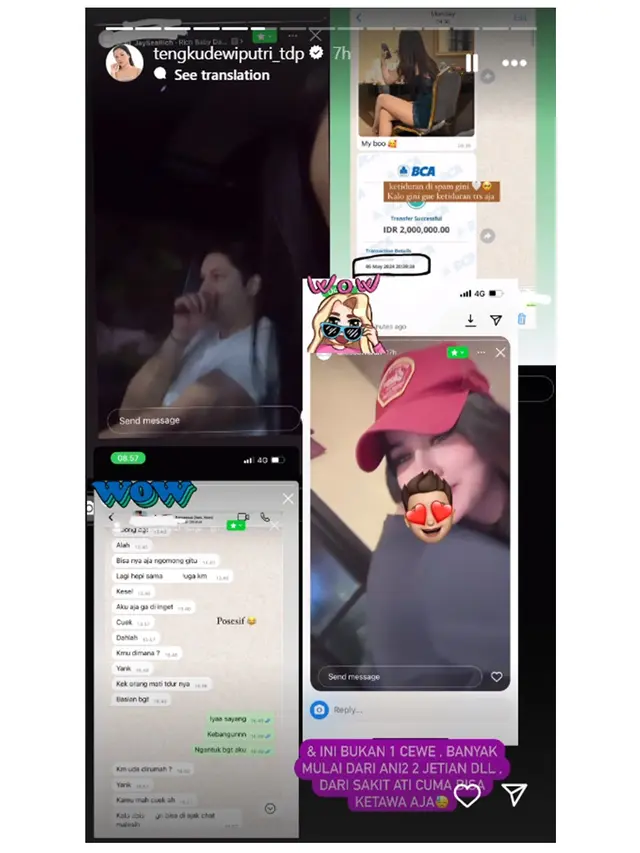 7 Potret Tengku Dewi Putri Bongkar Dugaan Perselingkuhan Andrew Andika