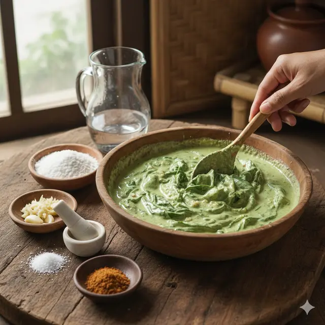 Cara Membuat Keripik Daun Singkong Renyah dan Tahan Lama (Foto: Gemini AI)