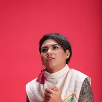 Evelyn sudah mengaku ikhlas untuk bercerai dari Aming. Pihak Aming pun menyambut gembira.   (Bambang E. Ros/Bintang.com) 