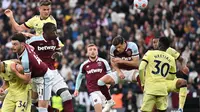 Hasil Liga Inggris: Berkat 2 Gol Bek Tengah, Arsenal Bungkam West Ham
