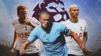 Premier League - Harry Kane, Erling Haaland, Richarlison (Bola.com/Adreanu Titus)