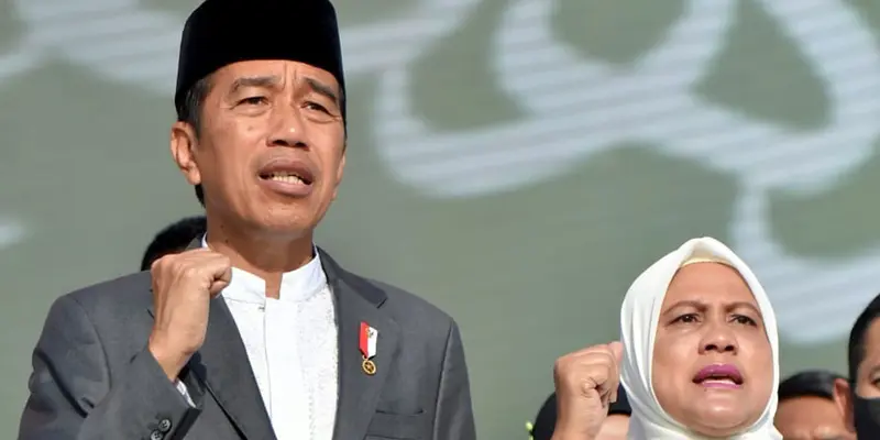 Presiden Jokowi Bersama Iriana Hadiri 1 Abad NU di Sidoarjo
