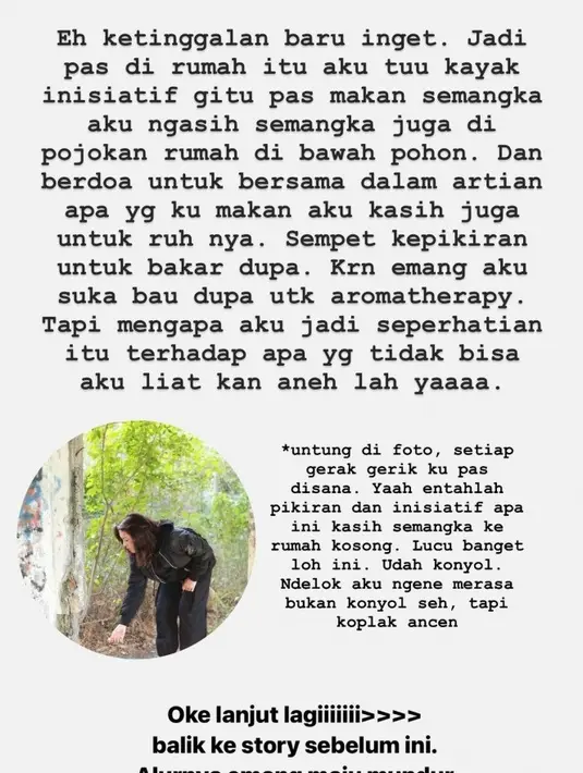 Happy mulai bertingkah agak berbeda dari biasa sejak di rumah itu.[Instagram/happy_asmara77]