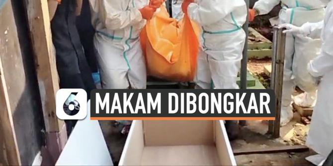 VIDEO: Tewas Usai Divaksin AstraZeneca, Makam Trio Fauqi Dibongkar