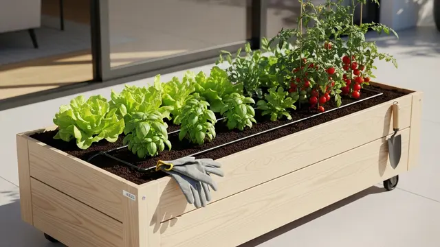 Model Kebun Mini untuk Keluarga Sibuk (AI)