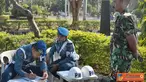 Citizen6, Surabaya: Razia yang digelar di akses jalan masuk Kobangdikal dan AAL trsebut, dipusatkan di depan gedung Graha Samudra Bumimoro (GSB) Kesatrian Kobangdikal. (Pengirim: Penkobangdikal)