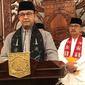 Gubernur DKI Jakarta Anies Baswedan mengumumkan UMP DKI 2020, Jumat (1/11/2019). (Liputan6.com/ Delvira Chaerani Hutabarat)