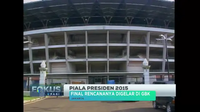 Program Fokus Pagi Indosiar mengupas tentang Piala Presiden 2015 pada hari Selasa 13 Oktober 2015.