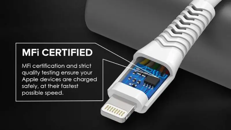 Kabel charger berlabel MFI