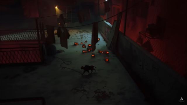 Tangkapan layar dari trailer gameplay Stray (Youtube Annapurna Interactive)