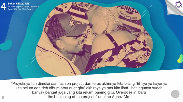 [Bintang] Bukan Rilis 20 Juli, Ini 5 Hal Seputar Single Overdose Agnez Mo dan Chris Brown