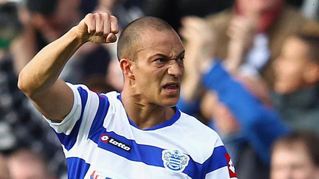 Striker Queens Park Ranges Bobby Zamora