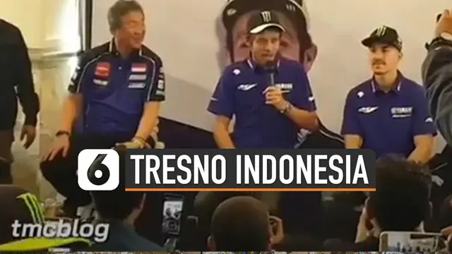 VIDEO: Gunakan Bahasa Jawa, Valentino Rossi: Aku Tresno Indonesia